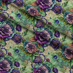 Love Letter Blooms Pattern 10 Minky Fabric — plush minky folded close-up preview (mv-minky-v1:lying)