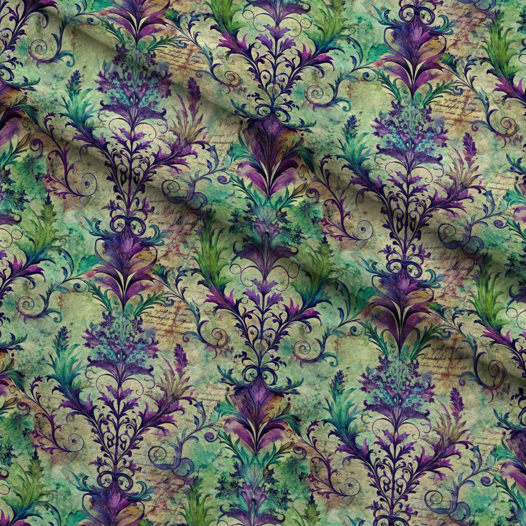 Love Letter Blooms Pattern 4 Minky Fabric — plush minky folded close-up preview (mv-minky-v1:lying)