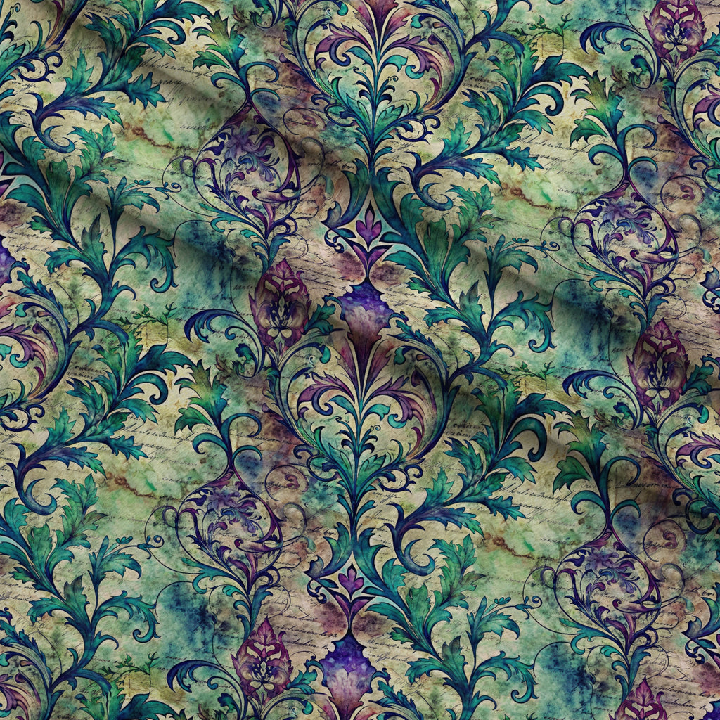 Love Letter Blooms Pattern 5 Minky Fabric — plush minky folded close-up preview (mv-minky-v1:lying)