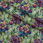 Love Letter Blooms Pattern 8 Minky Fabric — plush minky folded close-up preview (mv-minky-v1:lying)