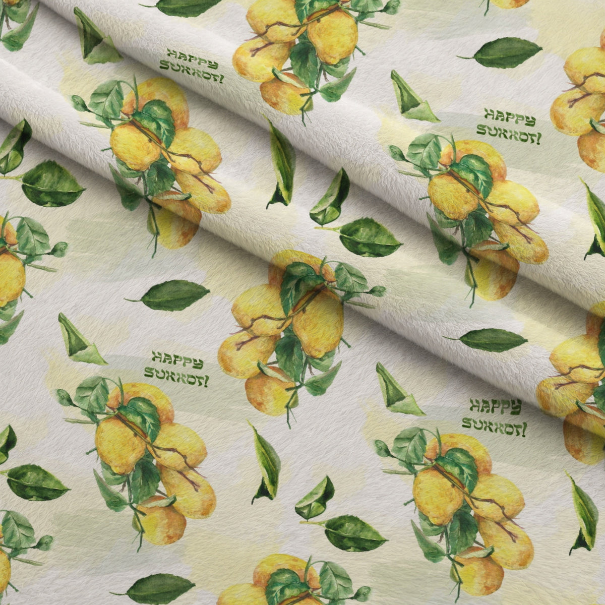 Lulav and Etrog Pattern 13 Minky Fabric — plush minky folded close-up preview (mv-minky-v1:lying)