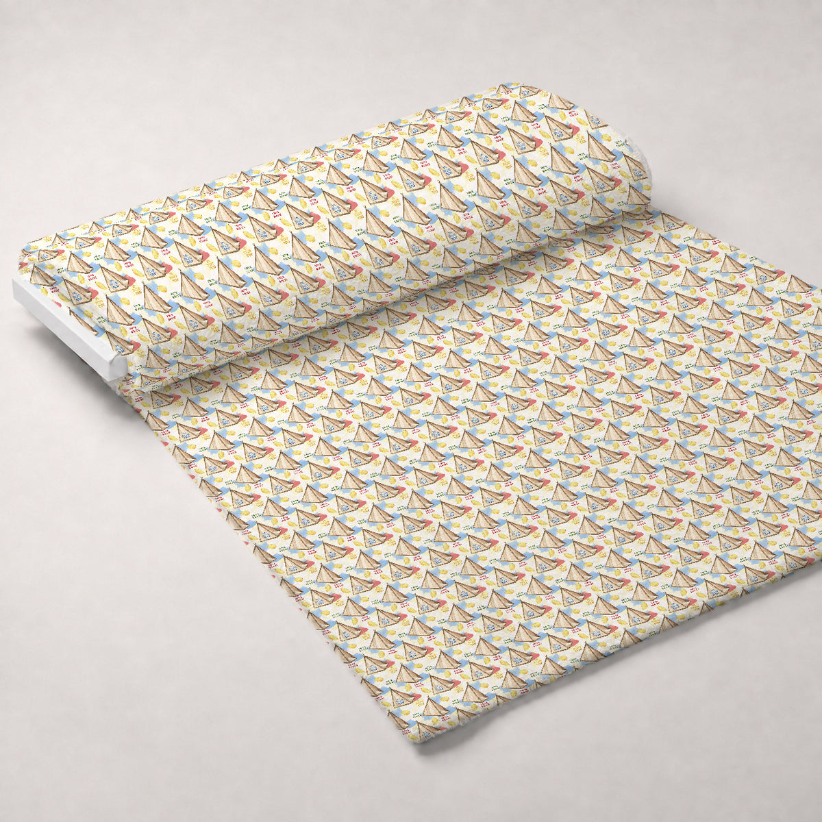 Lulav and Etrog Pattern 16 Minky Fabric — plush minky unrolled bolt preview (mv-minky-v1:bolt)