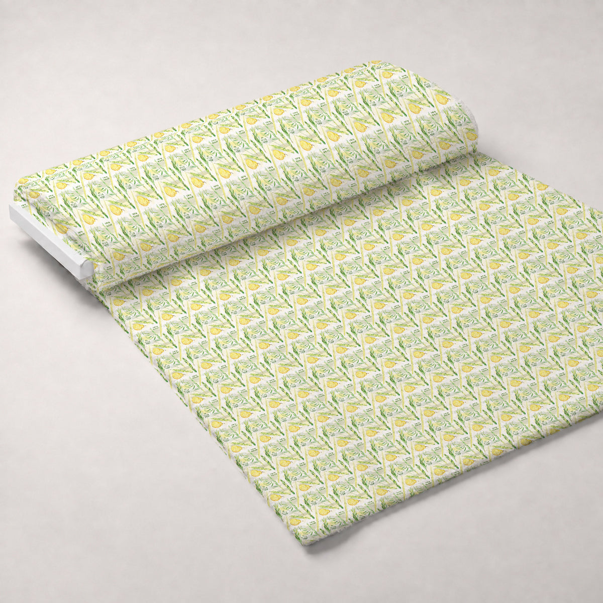 Lulav and Etrog Pattern 2 Minky Fabric — plush minky unrolled bolt preview (mv-minky-v1:bolt)
