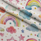 Lullaby Skies Pattern 1 Minky Fabric — plush minky folded close-up preview (mv-minky-v1:lying)