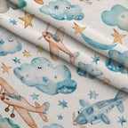 Lullaby Skies Pattern 10 Minky Fabric — plush minky folded close-up preview (mv-minky-v1:lying)