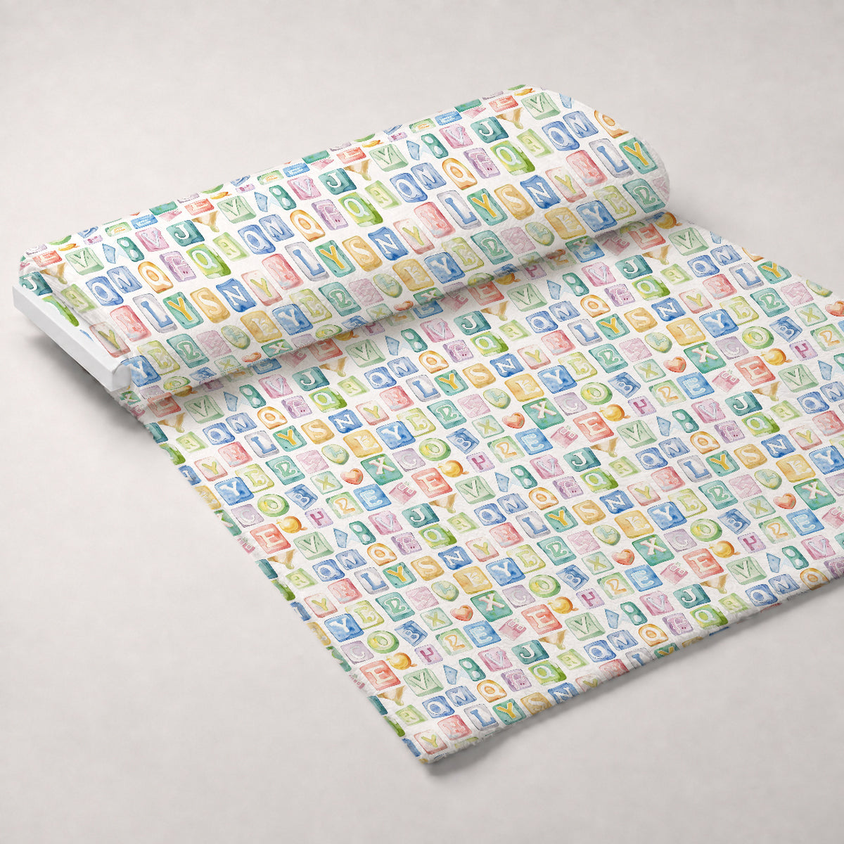 Lullaby Skies Pattern 24 Minky Fabric — plush minky unrolled bolt preview (mv-minky-v1:bolt)