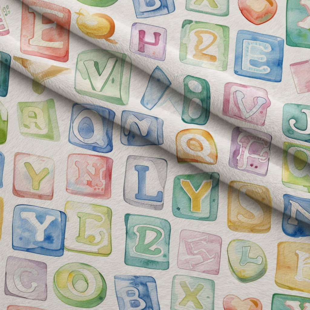 Lullaby Skies Pattern 24 Minky Fabric — plush minky folded close-up preview (mv-minky-v1:lying)