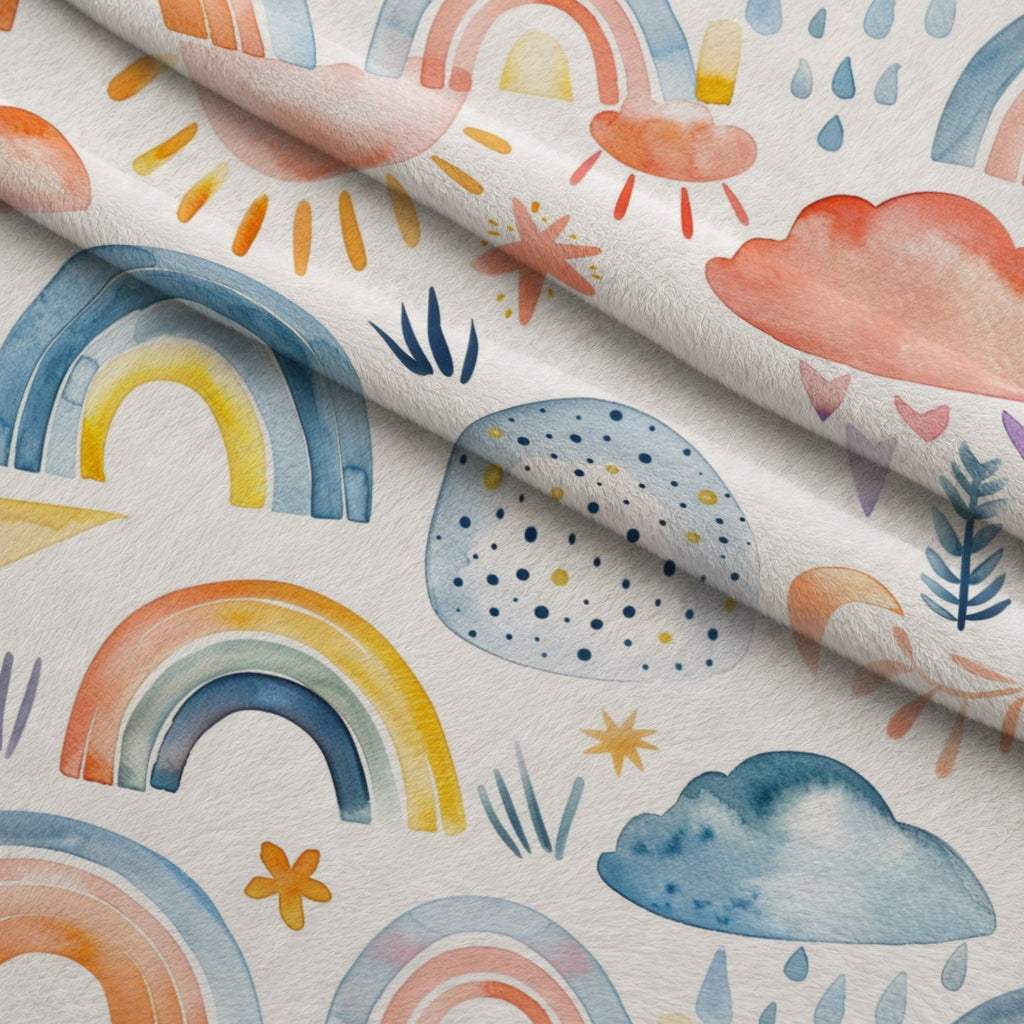 Lullaby Skies Pattern 25 Minky Fabric — plush minky folded close-up preview (mv-minky-v1:lying)
