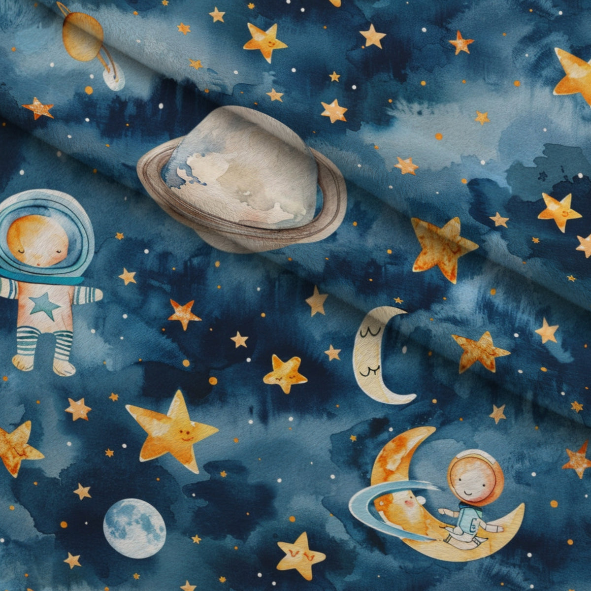 Lullaby Skies Pattern 4 Minky Fabric — plush minky folded close-up preview (mv-minky-v1:lying)