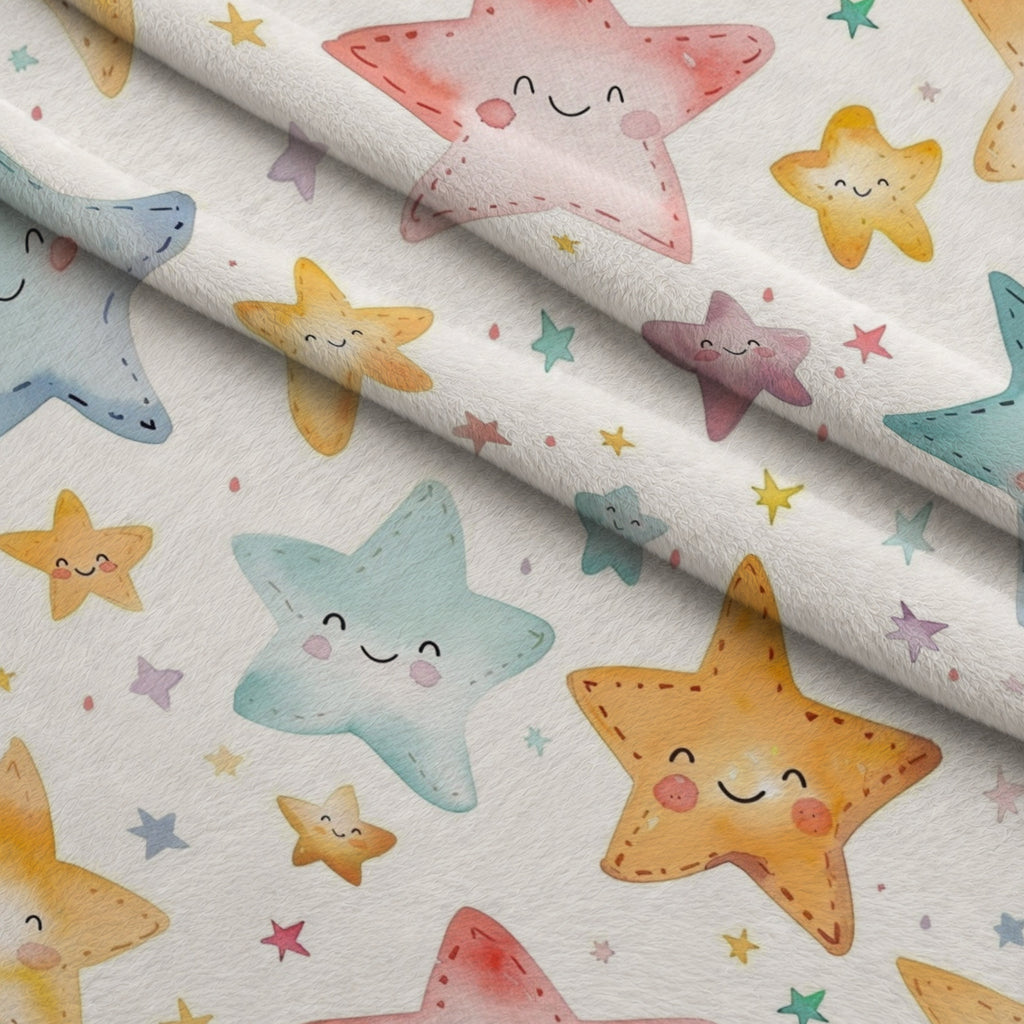 Lullaby Skies Pattern 7 Minky Fabric — plush minky folded close-up preview (mv-minky-v1:lying)