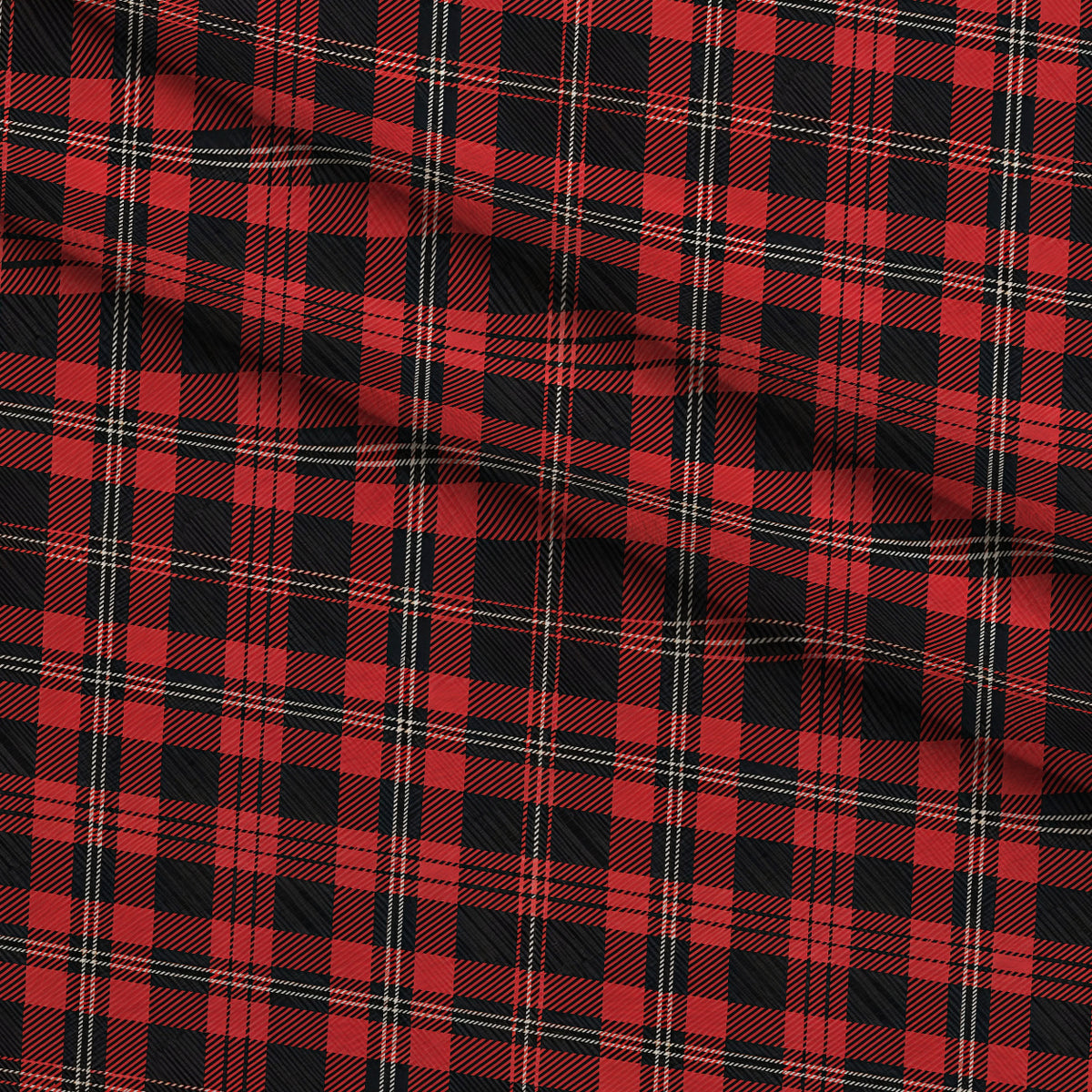 Lumberjack Lodge Pattern 1 Minky Fabric — plush minky folded close-up preview (mv-minky-v1:lying)