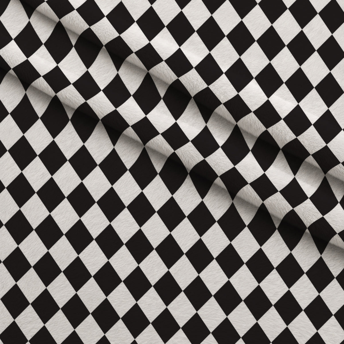 Mad Hatter Harlequin Pattern 11 Minky Fabric — plush minky folded close-up preview (mv-minky-v1:lying)