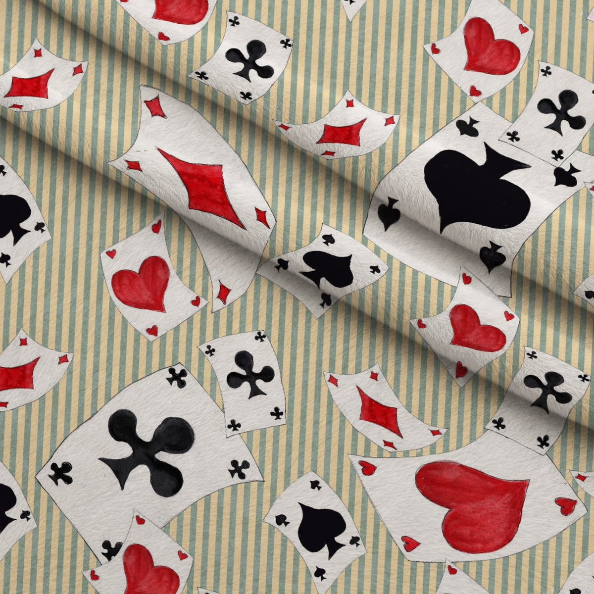 Mad Hatter Harlequin Pattern 4 Minky Fabric — plush minky folded close-up preview (mv-minky-v1:lying)