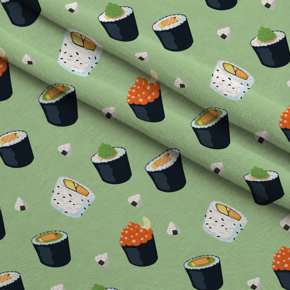 Maki Medley Pattern 2 Minky Fabric — plush minky folded close-up preview (mv-minky-v1:lying)