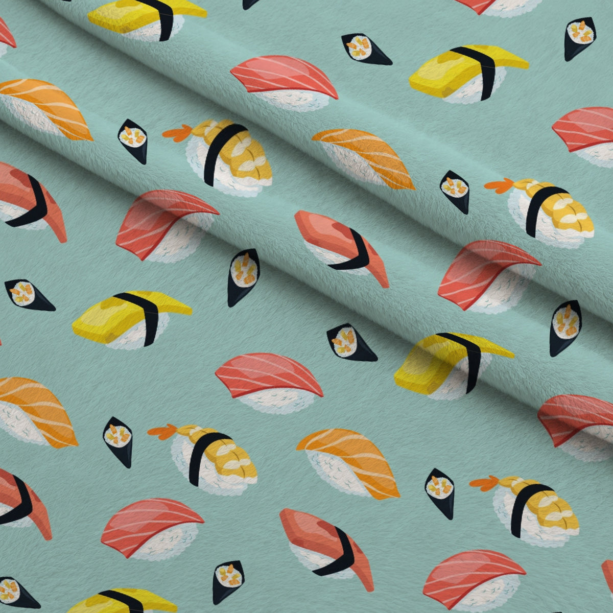 Maki Medley Pattern 3 Minky Fabric — plush minky folded close-up preview (mv-minky-v1:lying)