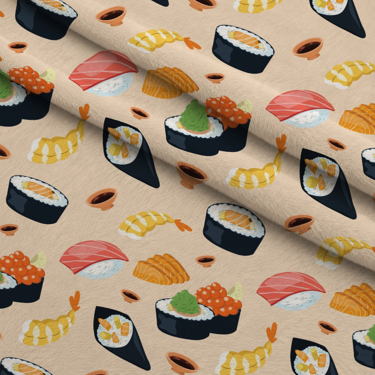 Maki Medley Pattern 5 Minky Fabric — plush minky folded close-up preview (mv-minky-v1:lying)