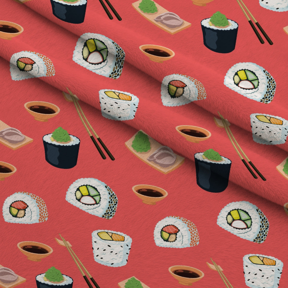 Maki Medley Pattern 6 Minky Fabric — plush minky folded close-up preview (mv-minky-v1:lying)