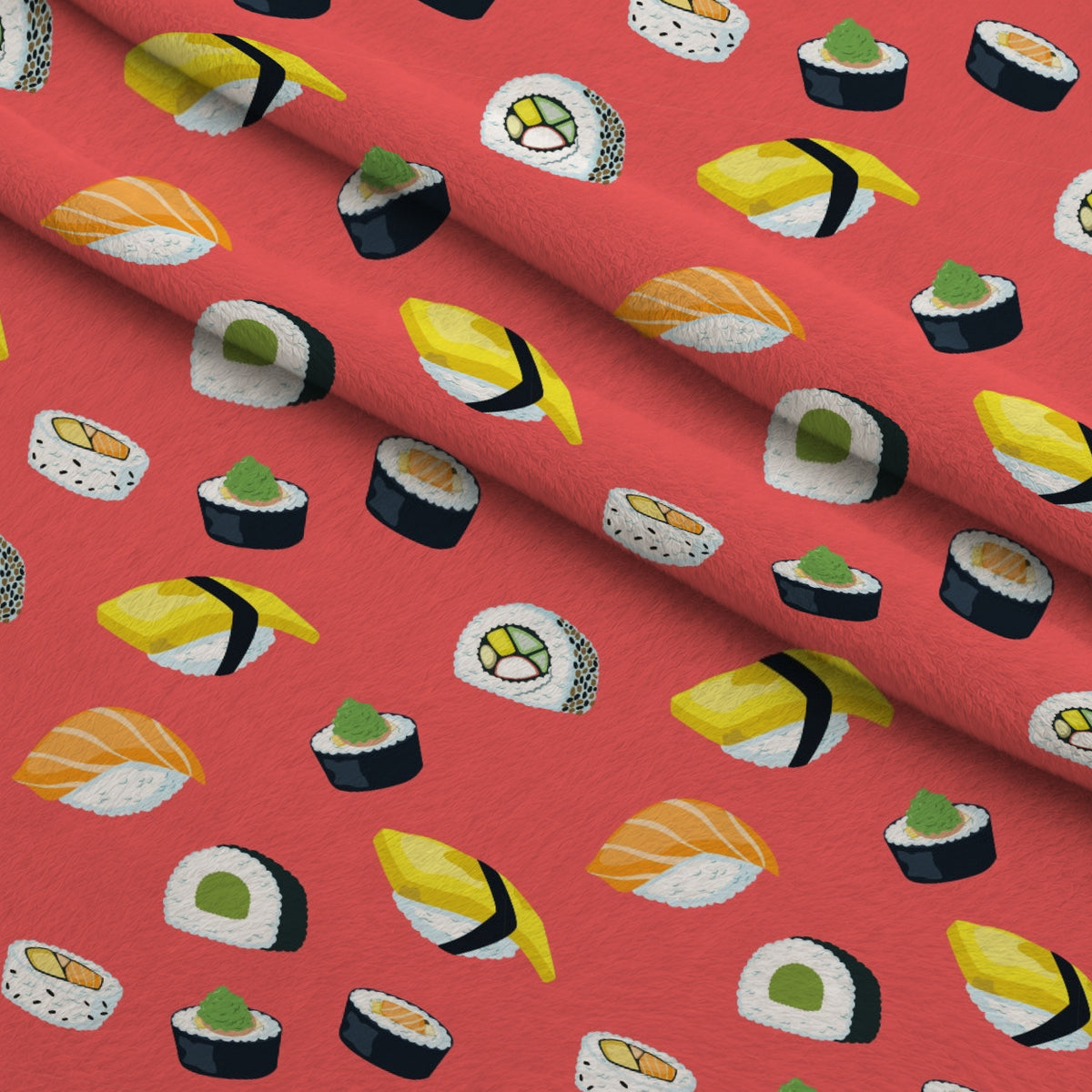 Maki Medley Pattern 8 Minky Fabric — plush minky folded close-up preview (mv-minky-v1:lying)