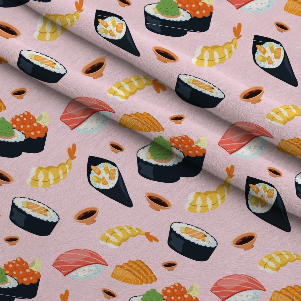 Maki Medley Pattern 9 Minky Fabric — plush minky folded close-up preview (mv-minky-v1:lying)