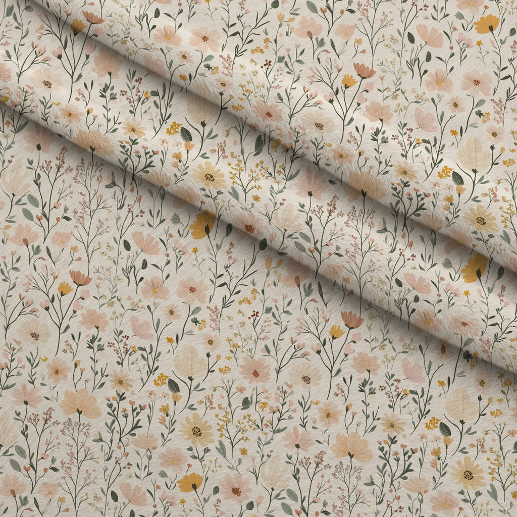 Meadowlight Reverie Pattern 5 Minky Fabric — plush minky folded close-up preview (mv-minky-v1:lying)