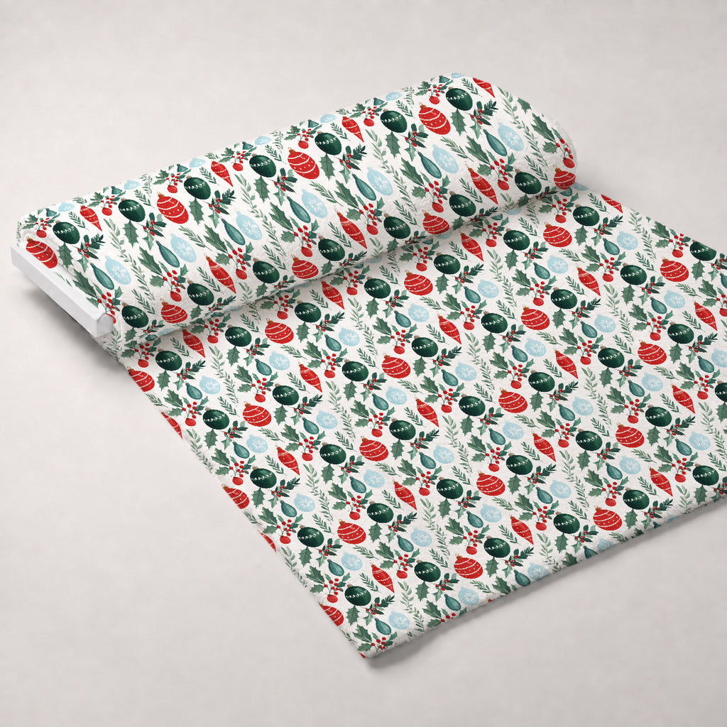 Merry Mistletoe Glow Pattern 10 Minky Fabric — plush minky unrolled bolt preview (mv-minky-v1:bolt)