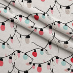 Merry Mistletoe Glow Pattern 13 Minky Fabric — plush minky folded close-up preview (mv-minky-v1:lying)