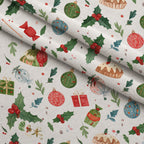 Merry Mistletoe Glow Pattern 16 Minky Fabric — plush minky folded close-up preview (mv-minky-v1:lying)