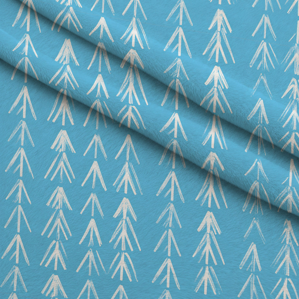 Merry Mistletoe Glow Pattern 19 Minky Fabric — plush minky folded close-up preview (mv-minky-v1:lying)