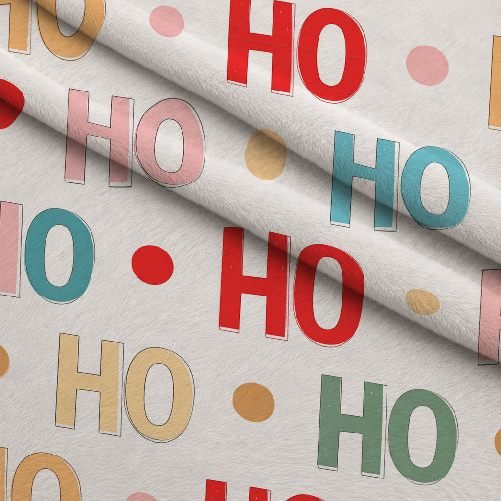 Merry Mistletoe Glow Pattern 2 Minky Fabric — plush minky folded close-up preview (mv-minky-v1:lying)