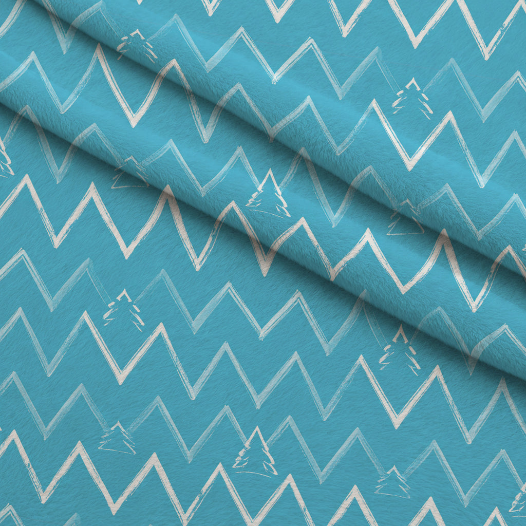Merry Mistletoe Glow Pattern 20 Minky Fabric — plush minky folded close-up preview (mv-minky-v1:lying)