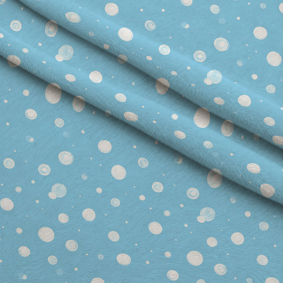 Merry Mistletoe Glow Pattern 22 Minky Fabric — plush minky folded close-up preview (mv-minky-v1:lying)