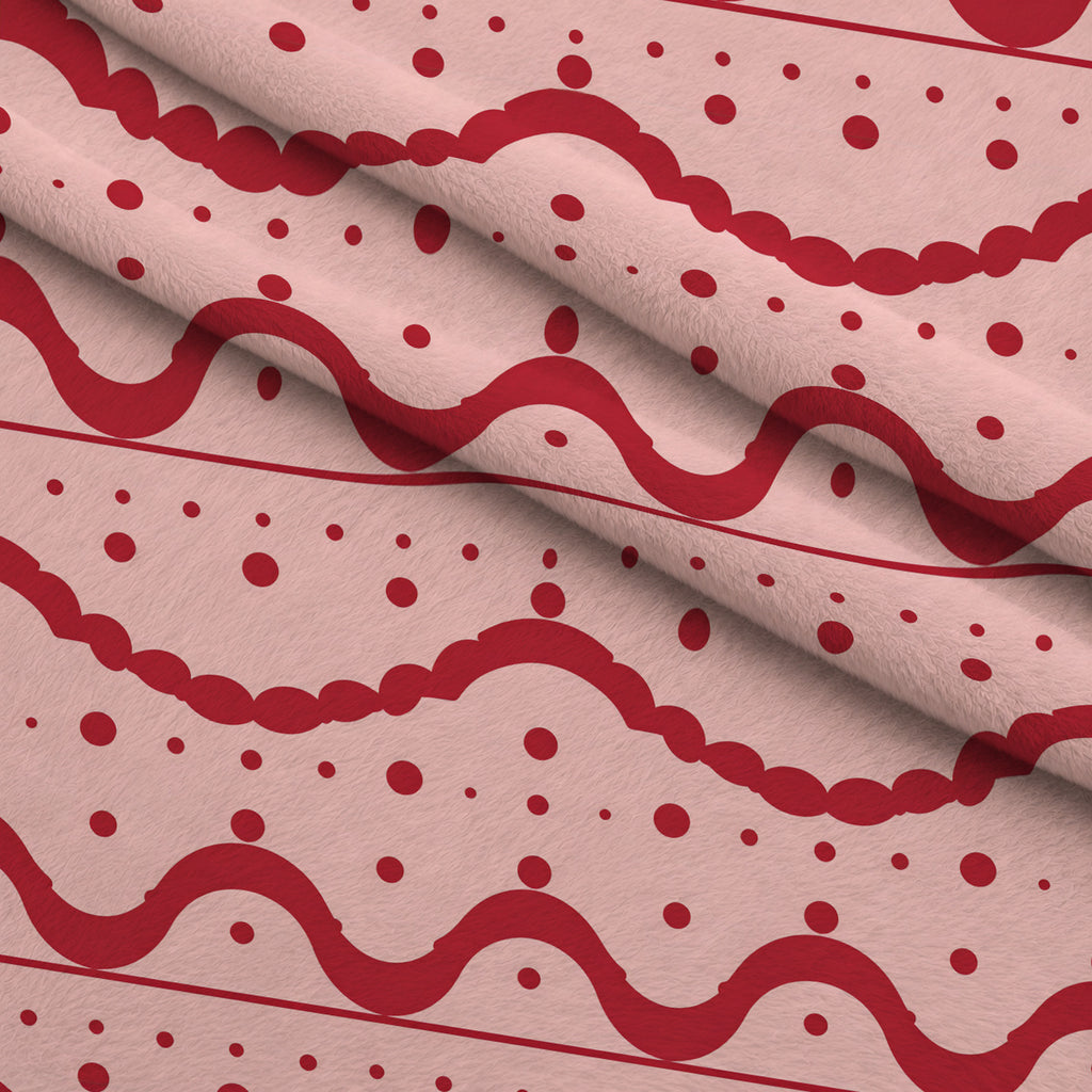 Merry Mistletoe Glow Pattern 23 Minky Fabric — plush minky folded close-up preview (mv-minky-v1:lying)