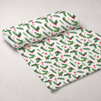 Merry Mistletoe Glow Pattern 6 Minky Fabric — plush minky unrolled bolt preview (mv-minky-v1:bolt)