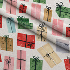 Merry Mistletoe Glow Pattern 8 Minky Fabric — plush minky folded close-up preview (mv-minky-v1:lying)