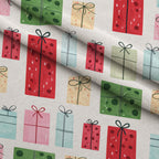 Merry Mistletoe Glow Pattern 9 Minky Fabric — plush minky folded close-up preview (mv-minky-v1:lying)