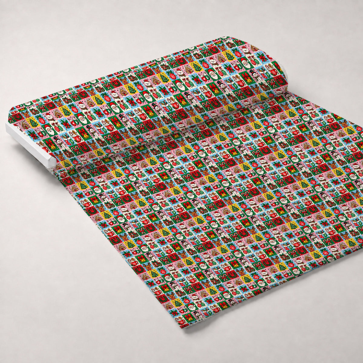 Merry Motif Parade Pattern 1 Minky Fabric — plush minky unrolled bolt preview (mv-minky-v1:bolt)