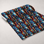 Midnight Fiesta Pattern 8 Minky Fabric — plush minky unrolled bolt preview (mv-minky-v1:bolt)