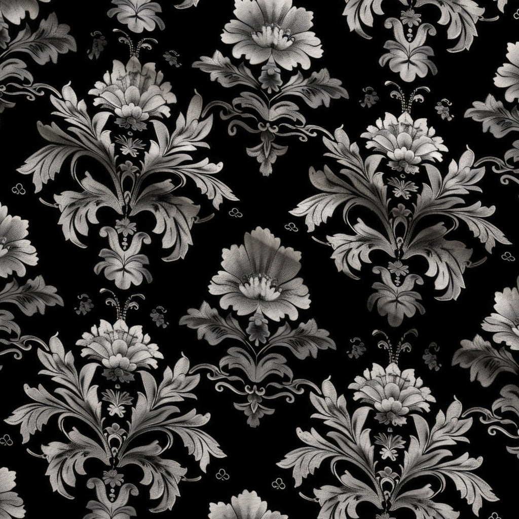 Midnight Filigree Pattern 10 Minky Fabric — plush minky folded close-up preview (mv-minky-v1:lying)