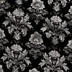 Midnight Filigree Pattern 10 Minky Fabric — plush minky folded close-up preview (mv-minky-v1:lying)