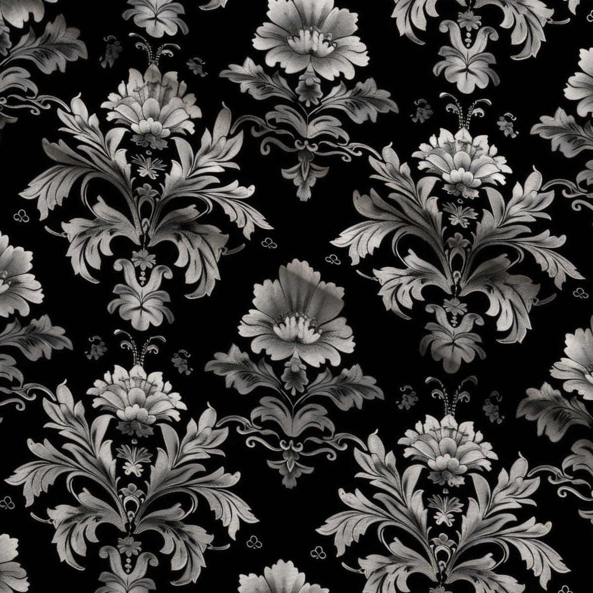 Midnight Filigree Pattern 10 Minky Fabric — plush minky folded close-up preview (mv-minky-v1:lying)