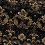 Midnight Filigree Pattern 11 Minky Fabric — plush minky folded close-up preview (mv-minky-v1:lying)