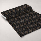 Midnight Filigree Pattern 4 Minky Fabric — plush minky unrolled bolt preview (mv-minky-v1:bolt)