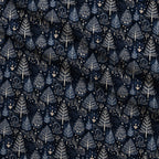 Midnight Forest Pattern 2 Minky Fabric — plush minky folded close-up preview (mv-minky-v1:lying)
