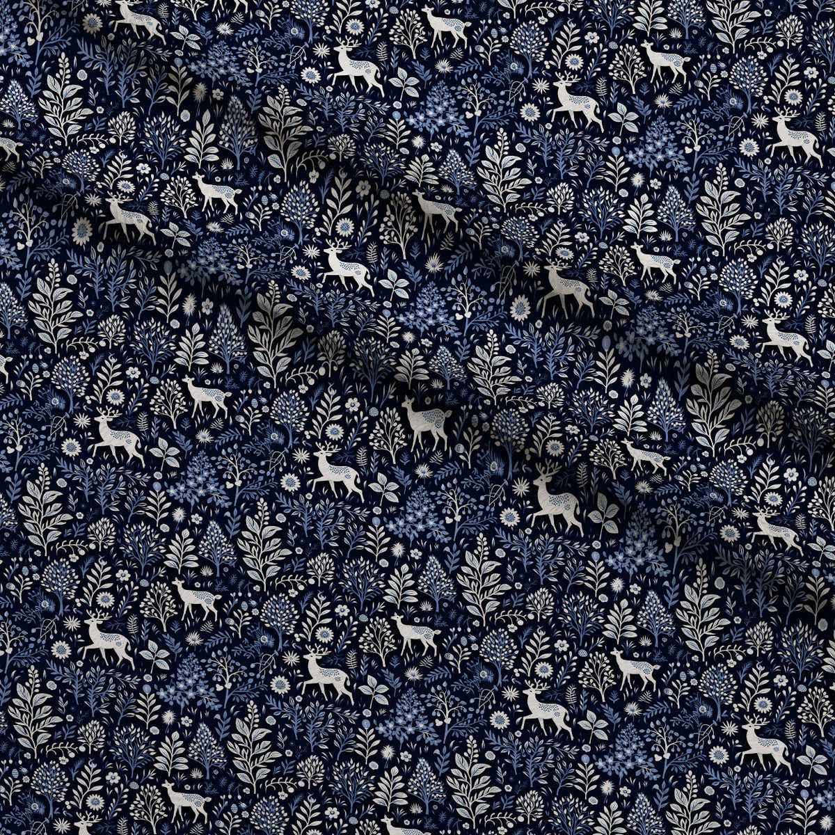 Midnight Forest Pattern 7 Minky Fabric — plush minky folded close-up preview (mv-minky-v1:lying)