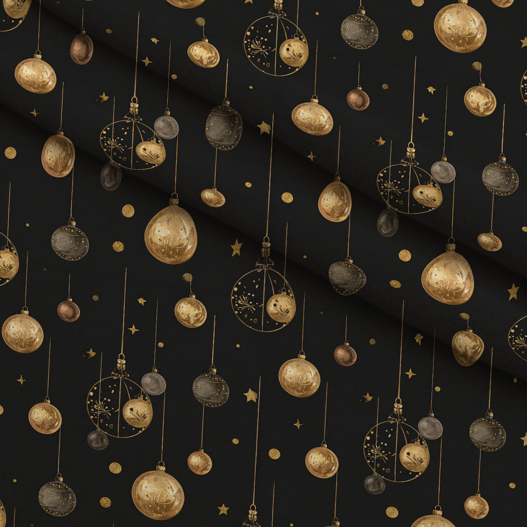 Midnight Gilded Noel Pattern 12 Minky Fabric — plush minky folded close-up preview (mv-minky-v1:lying)