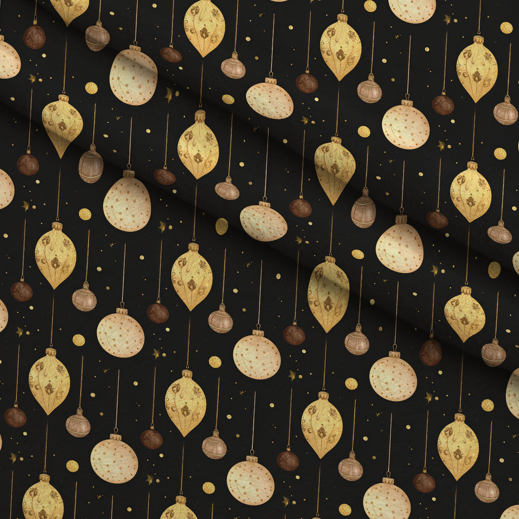 Midnight Gilded Noel Pattern 13 Minky Fabric — plush minky folded close-up preview (mv-minky-v1:lying)
