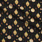 Midnight Gilded Noel Pattern 13 Minky Fabric — plush minky folded close-up preview (mv-minky-v1:lying)