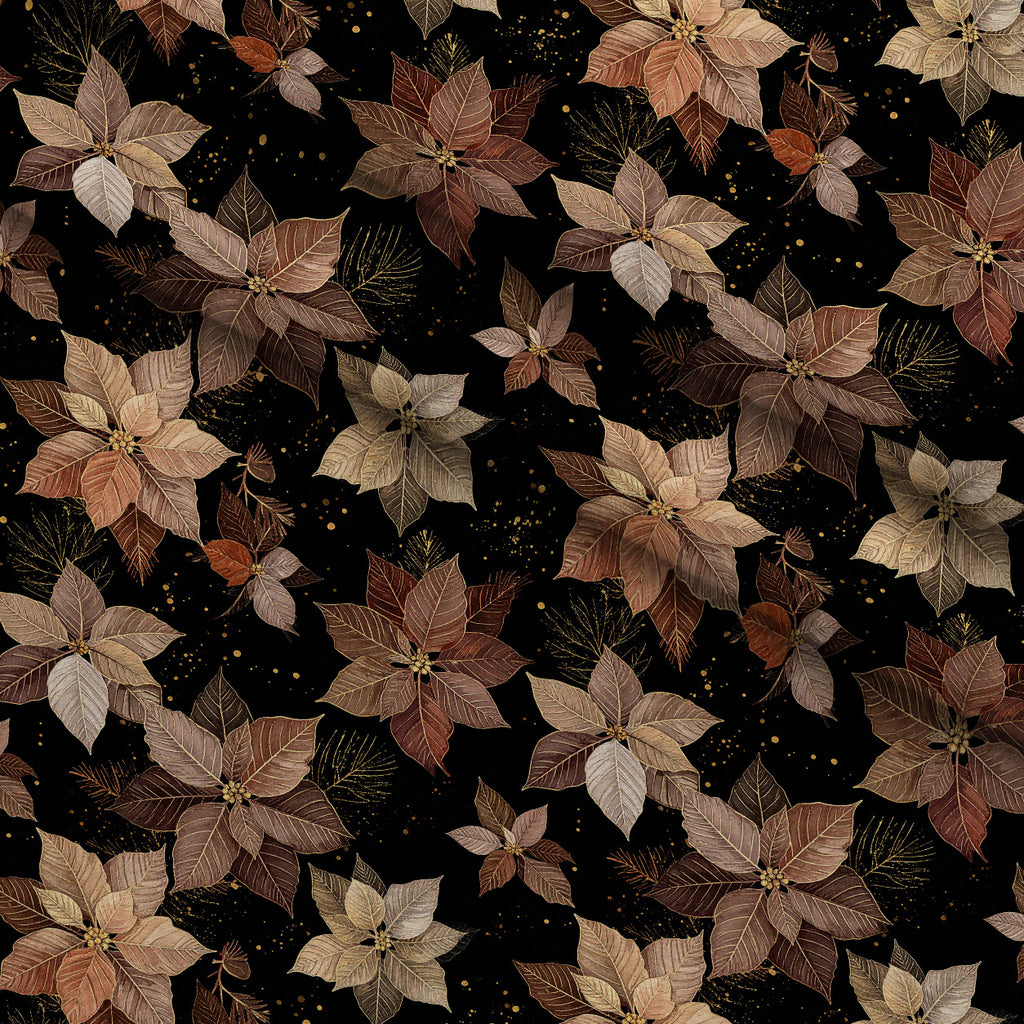 Midnight Gilded Noel Pattern 14 Minky Fabric — plush minky folded close-up preview (mv-minky-v1:lying)
