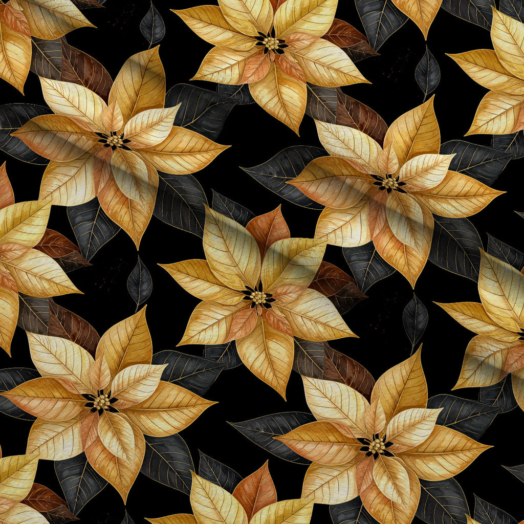 Midnight Gilded Noel Pattern 16 Minky Fabric — plush minky folded close-up preview (mv-minky-v1:lying)