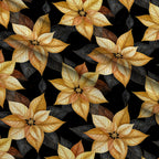 Midnight Gilded Noel Pattern 16 Minky Fabric — plush minky folded close-up preview (mv-minky-v1:lying)